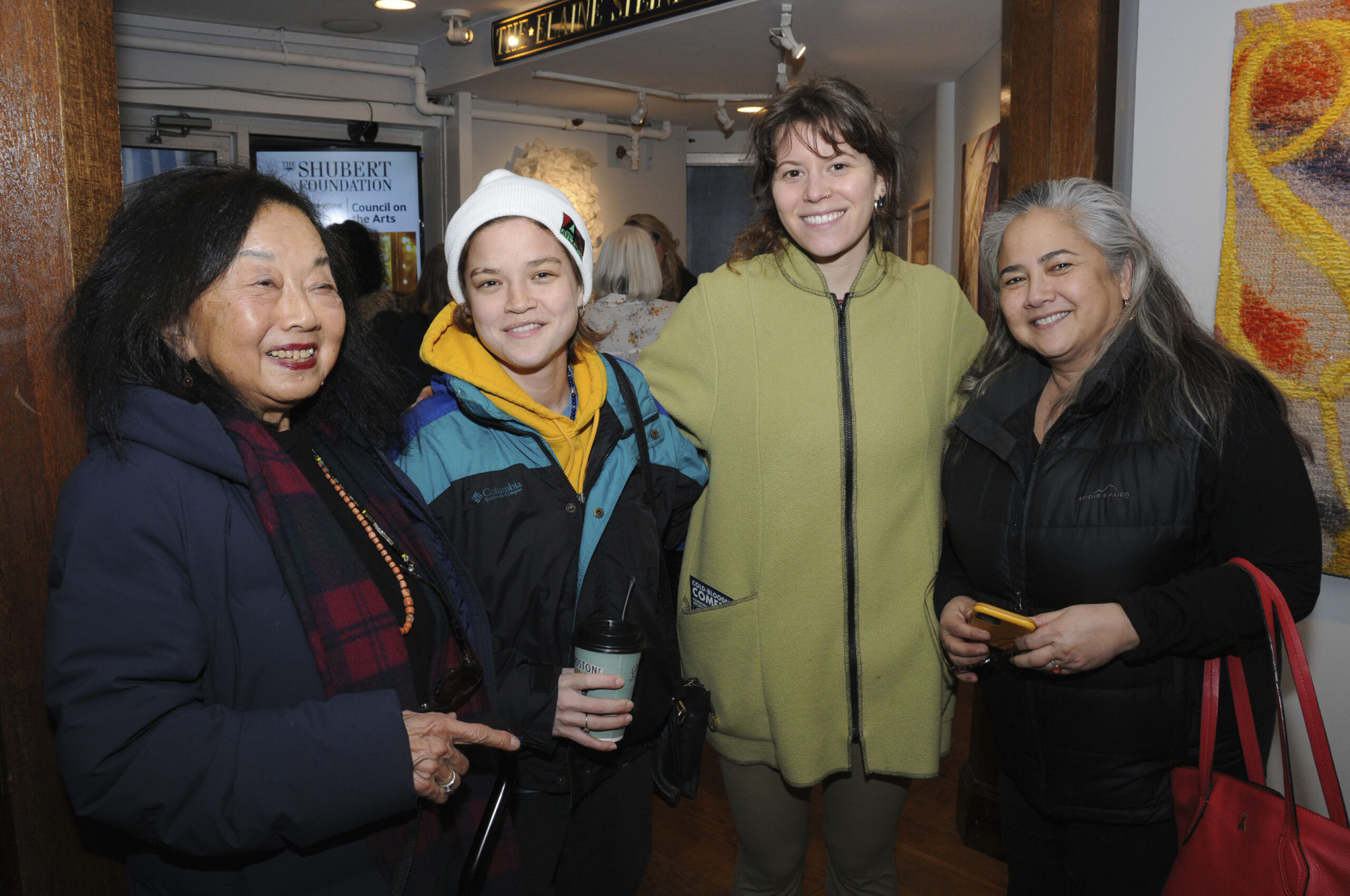 Michi Itami, Esme Lytle, Liza Gross and Naomi Zimmerman at the first show, 