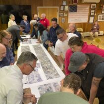 County officials recently met with business owners and emergency responders to gather feedback about proposed improvements to North Sea Road.    COURTESY SUFFOLK COUNTY LEGISLATOR BRIDGET FLEMING