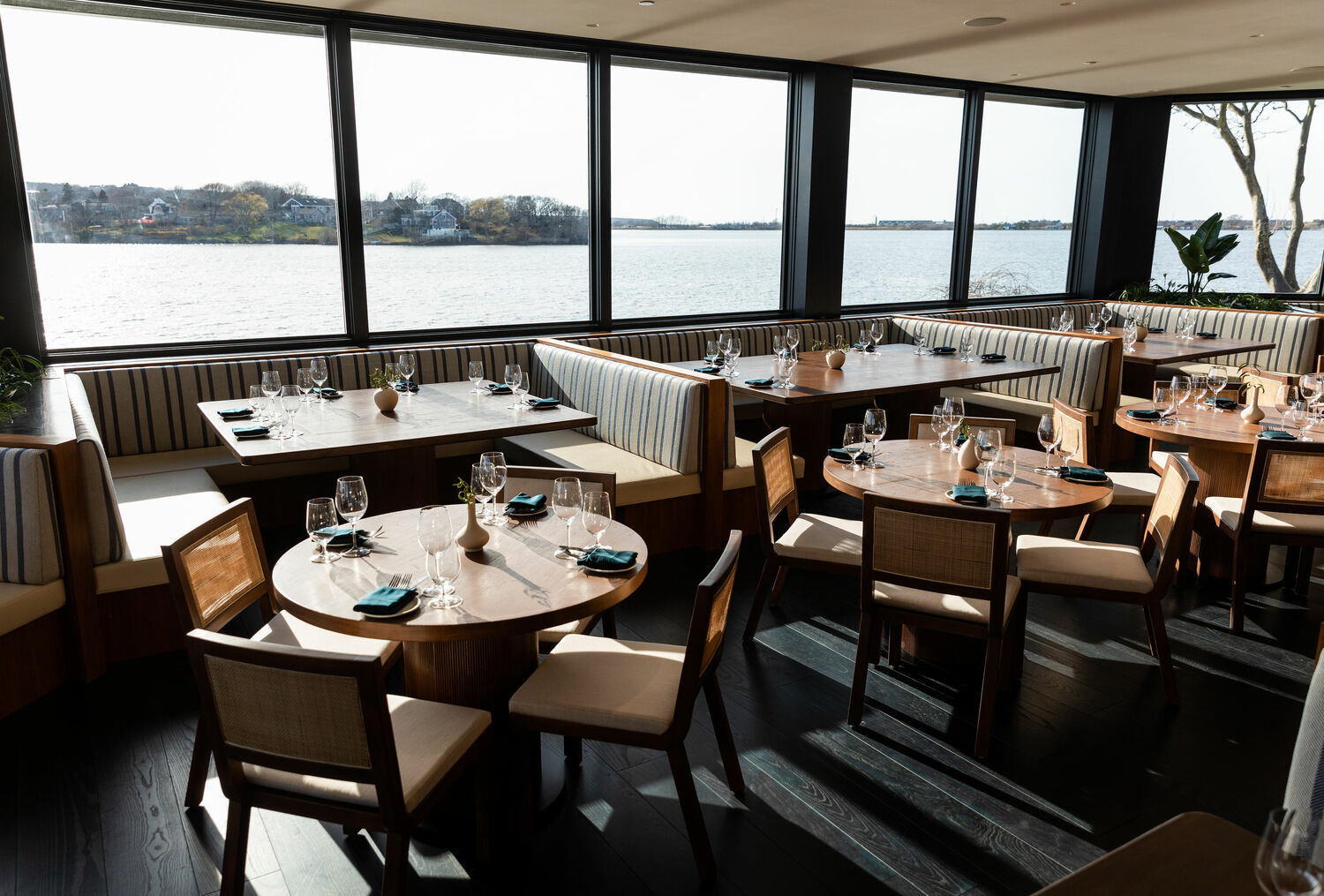 New this season is Mavericks, a steakhouse with water views in Montauk. MICHELLE MCSWAIN