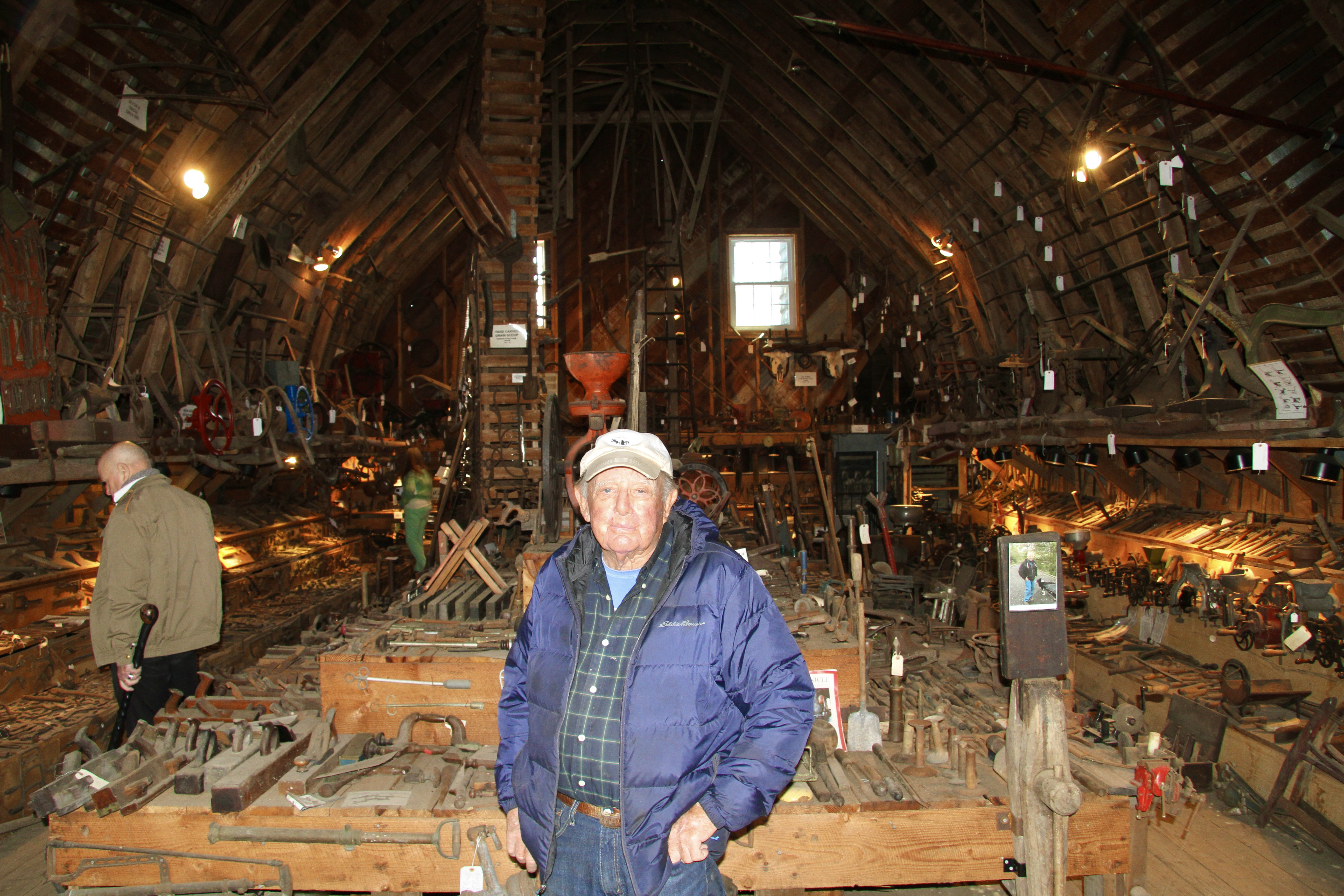 Ron Bush had been collecting Long Island farming tools, equipment and memorabelia for 60 years.