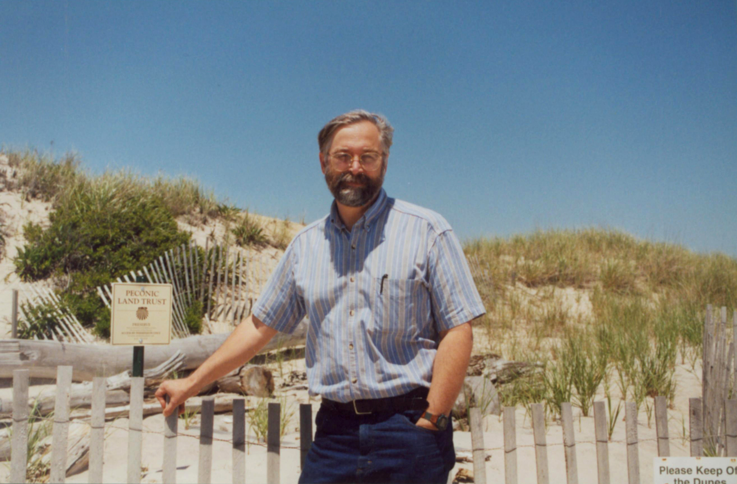 John v.H. Halsey at Phillips Pond.  COURTESY PECONIC LAND TRUST