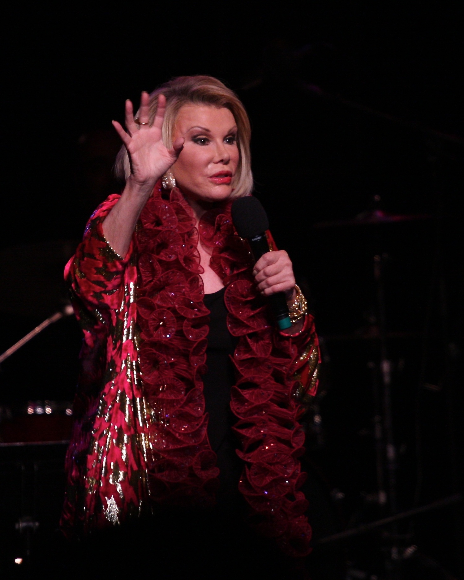 Joan Rivers performing on the WHBPAC stage in 2009. COURTESY WHBPAC