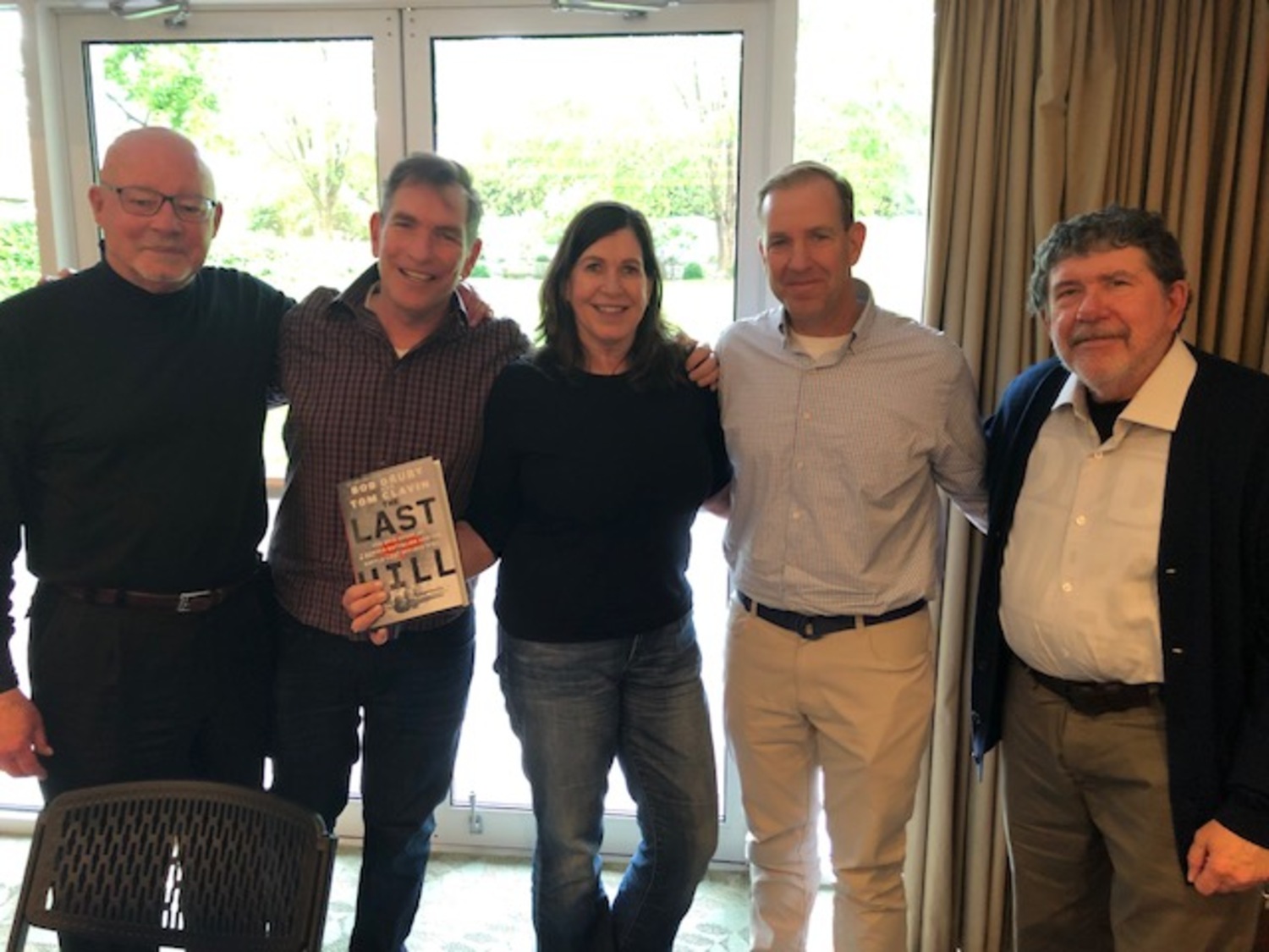 Bob Drury, Jim, Patsy, and Michel Smyth, and Tom Clavin discussed the wartime and peacetime life of Sgt. William Petty, a key figure in Drury and Clavin's book, 