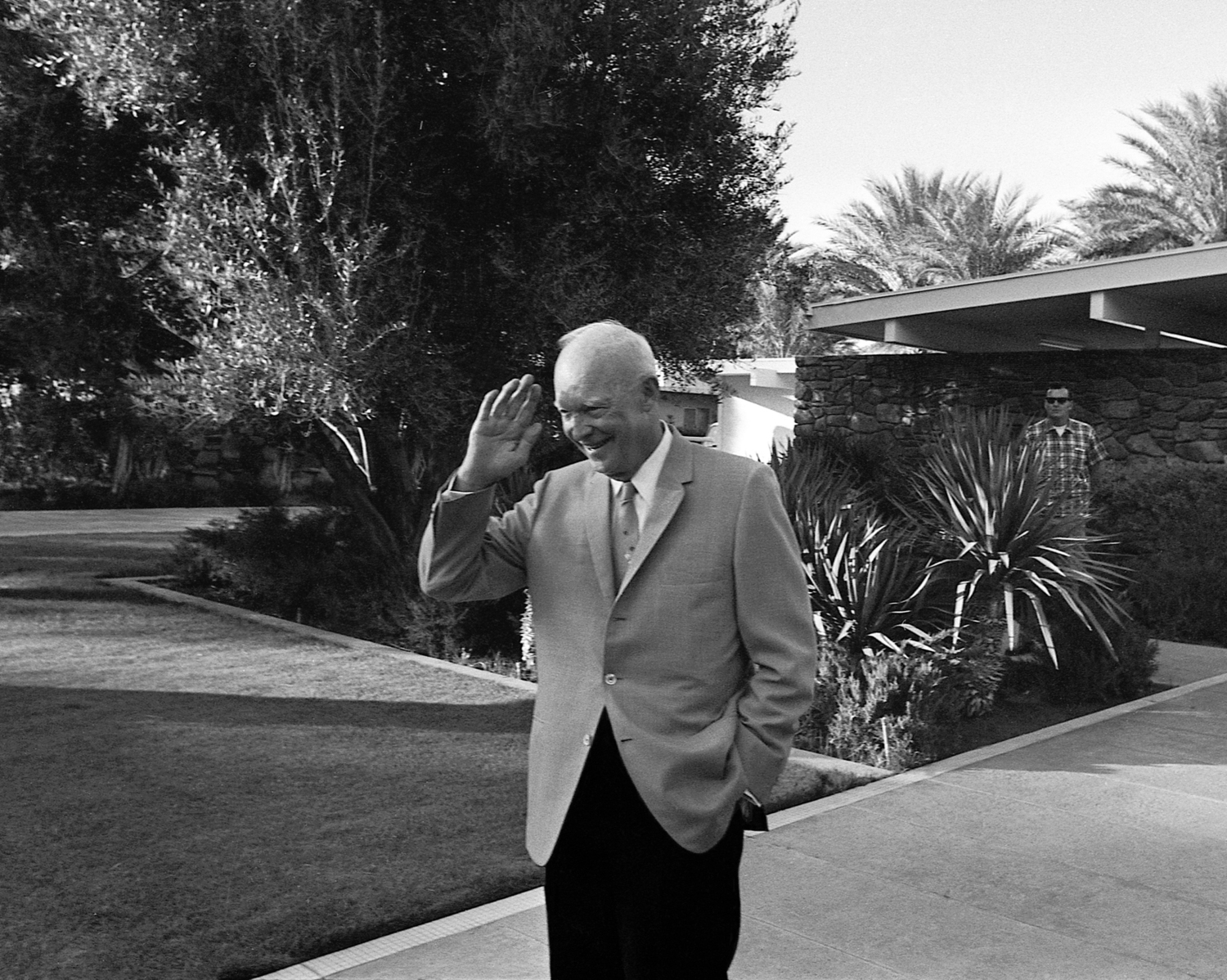 Harry Benson's photograph of President Dwight D. Eisenhower in 1965. COURTESY SOUTHAMPTON ARTS CENTER